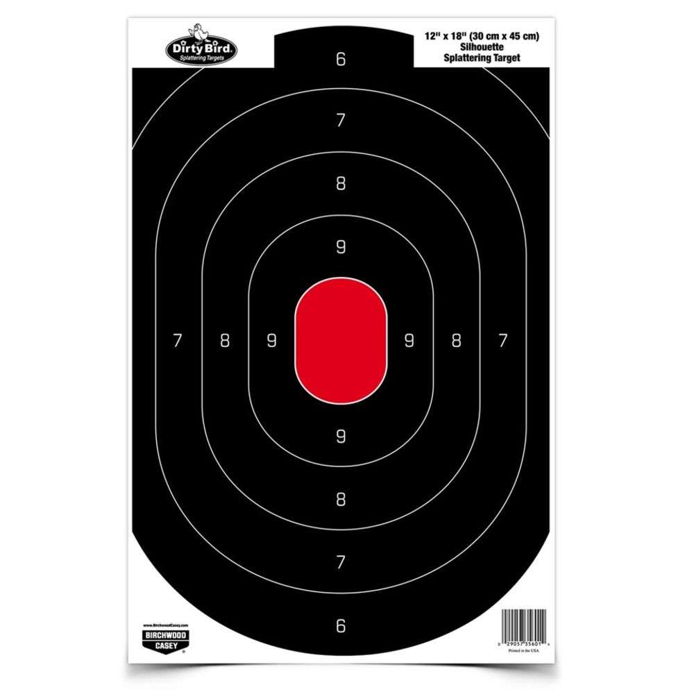 Targets Birchwood Casey 4.50" DIRTY BIRD 12IN X 18IN SILHOUETTE TGT EA